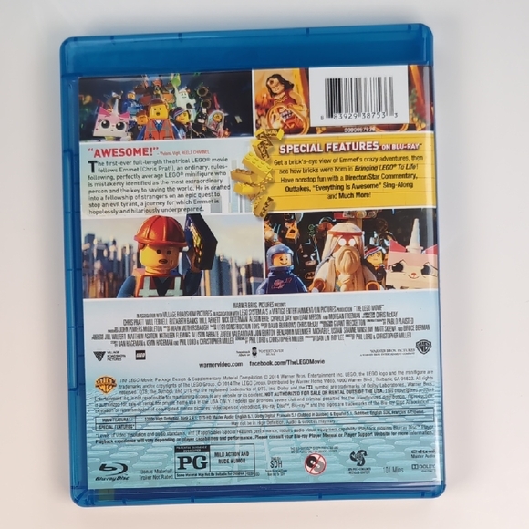 LEGO Movie Blu-ray with Colorful Cover - Picture 2 of 4